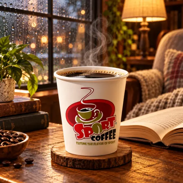 Café americano recién preparado