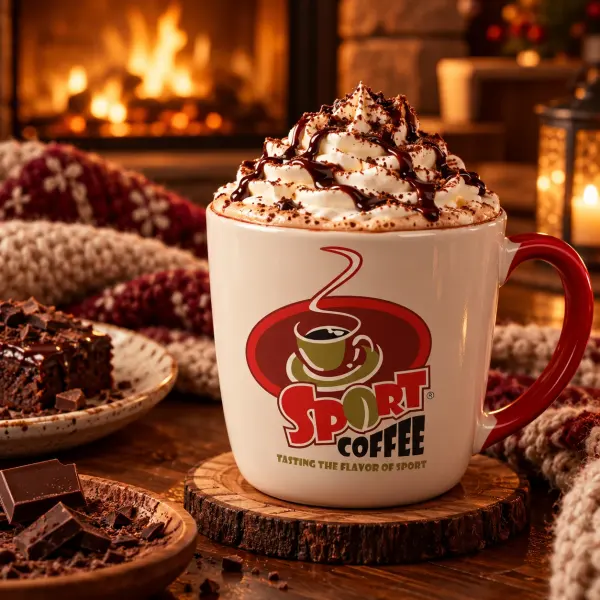 Chocolate caliente con crema batida